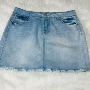 Blue A-Line Mini Skirt Casual Style size 13